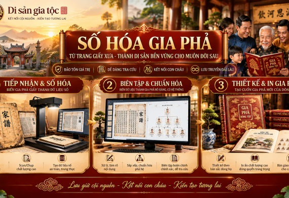 DỊCH VỤ SỐ HÓA GIA PHẢ